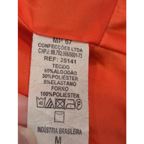 Women's Eclectic Blue White Polka Dot Blazer Size M - Picture 7 of 8